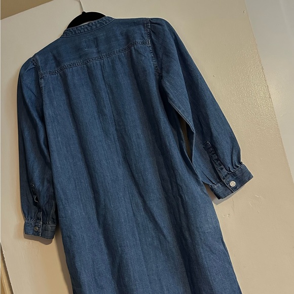 GAP Blue Denim 3/4 Sleeve Dress XS - Picture 6 of 7